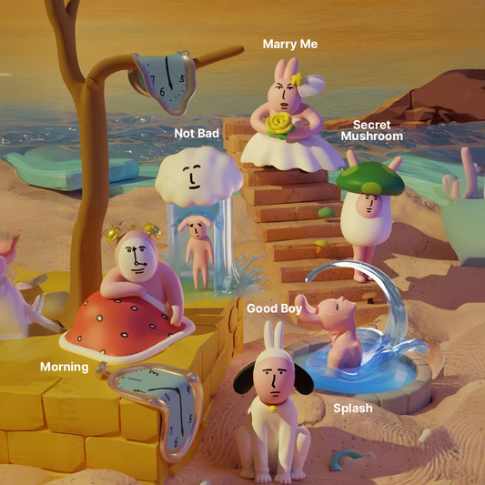 MY FRIEND RABBIT Abstract Rabbit Mini Series 2